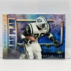 Plan de juego Curtis Martin 2000 Leaf Rookies And Stars #’d 24/50 HOF NFL N.Y. Jets - Imagen 1 de 2