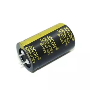 6800uF Amplificatore 80V Filtro Potenza Audio Condensatori Elettrolitici 105°C 30x50mm - Foto 1 di 5