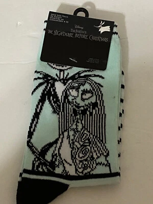 NUEVOS CALCETINES DISNEY PESADILLA ANTES DE NAVIDAD JACK & SALLY DAMAS CREW S 4-10 A36 Foto 1 de 4