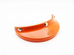 NEW BELL 520 HELMET CUSTOMIZED ORANGE VISOR PEAK CUSTOM 500 TX SUPER MAGNUM - Picture 1 of 3