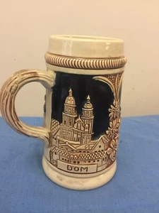 JARRA DE CERVEZA ALEMANA LIDDED BEER STEIN - Imagen 1 de 5