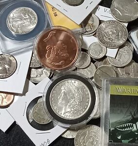$500 Mystery Coin Lot/Coins/Coin Collection/Silver/Coin Grab Bag/*FREE GIFT*