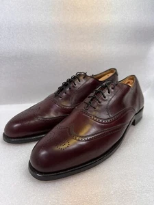 Nettleton Burgundy Leather Oxford Wing Tips Dress Shoes Men's 9.5 A - Picture 1 of 16