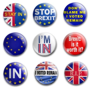 INSIGNIAS RESTANTES BREXIT 25MM X9 - Imagen 1 de 1