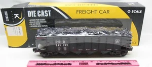 K-Line ~ K626-18912 PRR DC ribbed 4-bay hopper #249999 with real coal load - Picture 1 of 2
