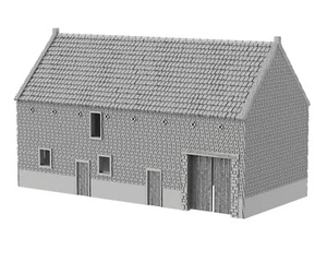 HOUGOUMONT WEST BARN - 3D PRINTED Décor Wargame Terrain Napoleon - Picture 1 of 5