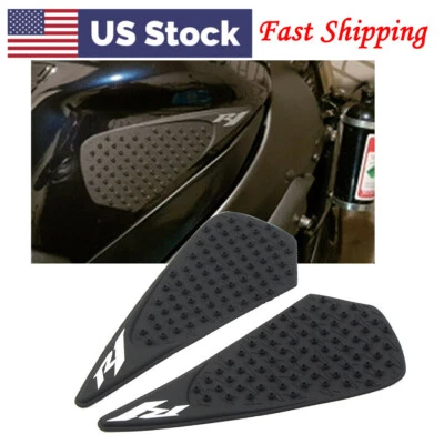 Tank Traction Side Pad Gas Fuel Knee Grip Decals Fit Yamaha YZF R1 2004-2006 US - Image 1 of 4