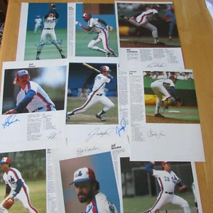 MONTREAL EXPOS (9 DIFF) 1984 YEARBOOK 8X11 SIGNED ANDRE DAWSON TIM WALLACH + - Picture 1 of 8