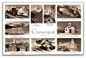 RPPC Multiview Gornergrat Switzerland Postcard Q27 - Picture 1 of 2