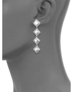 Orecchini a goccia JOHN HARDY Palu quattro quadrati in argento sterling - Foto 1 di 3