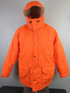 Giacca da caccia uomo Canvasback vintage arancione sicurezza full zip con cappuccio taglia L - Foto 1 di 14