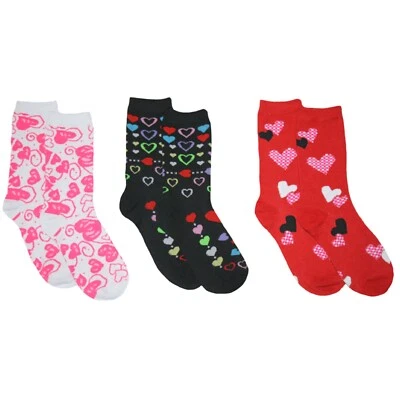 Valentine's Day Socks for Women - 3 Pack - size 9-11 - NEW - Image 1 of 4