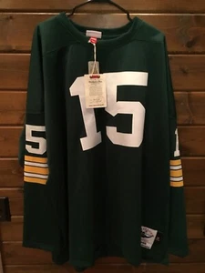 Bart Starr Green Bay Packers Mitchell & Ness Green Throwback 1969 Jersey Sz 60 - Picture 1 of 9