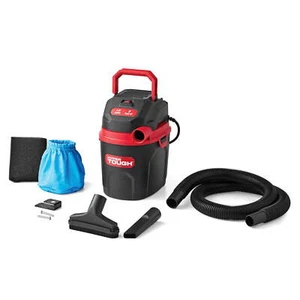Small Portable Shop Vacuum 1.5 Gallon 2 Peak HP Poly Wet/Dry Vacuum, VH105 3502 - Picture 1 of 12