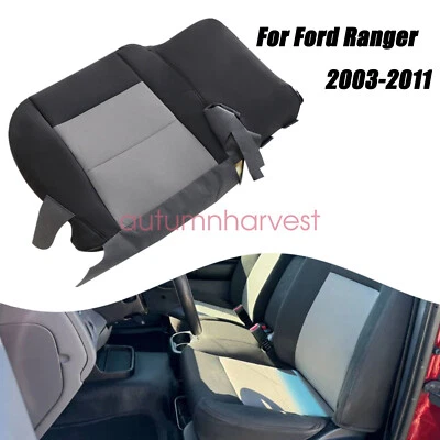 For 2003-2011 Ford Ranger Driver Bottom Cloth Replacement Seat Cover Black/Gray - Image 1 of 4
