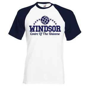 Windsor - Centro del Universo - Camiseta retro de béisbol manga corta - Imagen 1 de 3