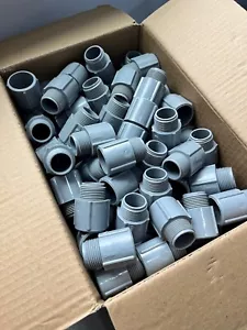 3/4" PVC Male Adapter for Sch 40 Rigid NM Conduit UL Listed 100 pc - Picture 1 of 3