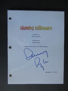 DANNY BOYLE SIGNED SLUMDOG MILLIONAIRE FULL SCRIPT DC/COA - Picture 1 of 3