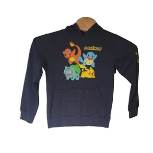 Pokemon Graphic Hooded Sweatshirt Blue Hoodie Size Youth Large - Picture 1 of 7