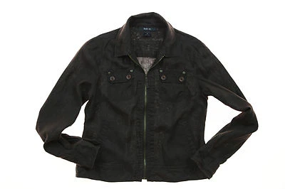 Women's Style & Co Linen Jacket Brown Size S Zipper Front - Image 1 of 2