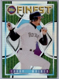 2022 Topps Finest Flashbacks #210 Larry Walker Colorado Rockies Base Refractor - Picture 1 of 2