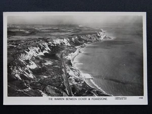 Kent Aerial View FOLKESTONE & DOVER The Warren - Old RP Postcard by Skyphotos - Picture 1 of 2