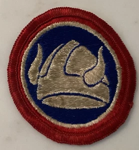Patch 47e division d'infanterie de l'armée américaine, après la Seconde Guerre mondiale, rare dos enneigé / bord fouillé - Photo 1/4