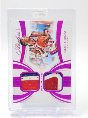 ISIAH THOMAS 2024-25 IMPECABLE DOBLE JUEGO USADO PARCHES FUSCIA 1/5 Q2754 Foto 1 de 2