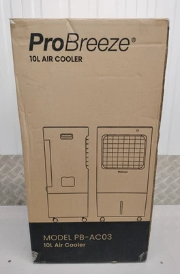 Pro Breeze 4-in-1 Air Cooler 10 Litre 4 Modes Evaporative Portable AC NEW - Image 1 of 4