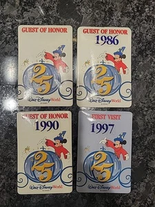 Vintage Walt Disney World 25th Anniversary Guest of Honor Badges - Picture 1 of 1