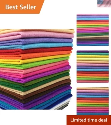 Hojas de tela de fieltro no tejidas de 28 piezas - 1,4 mm de grosor para artesanía sin costuras Foto 1 de 4