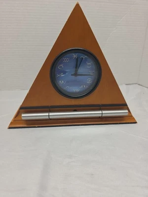 Now and Zen Alarm Clock Wood Triangle Progressive Awakening Tested No Cover - Image 1 of 4