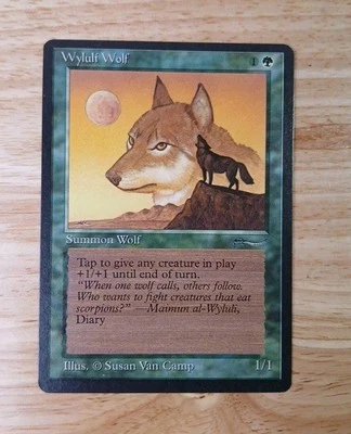 MTG Wyluli Wolf (Dark) Arabian Nights NM - Image 1 of 2