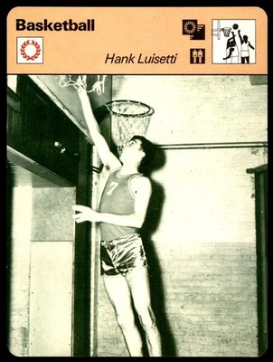 Sportscaster 1977 béisbol #52-24 Hank Luisetti - baloncesto casi nuevo/como nuevo Foto 1 de 2