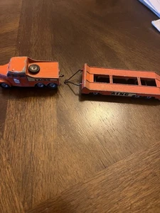 MATCHBOX KING SIZE #8 SCAMMELL 6X6 "LAING" TRACTOR & TRAILER REASONABLE UNBOXED - Picture 1 of 8