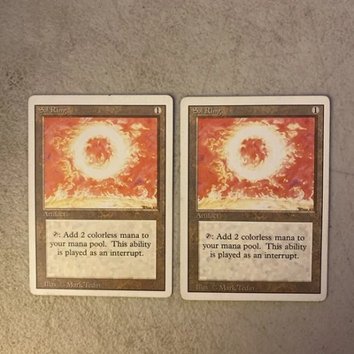 SOL RING 2x Revised Vintage MTG from Magic the Gathering • Clean, Light Play - Image 1 of 4