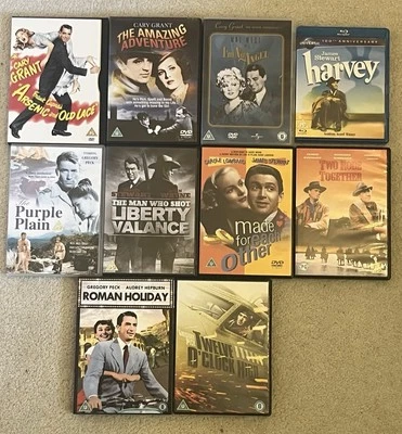Cary Grant/Gregory Peck/James Stewart film bundle x10 - Image 1 of 4