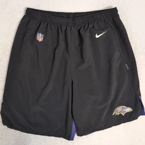 Pantalones Cortos Nike Baltimore Ravens NFL Dri Fit Para Hombres XL Negro Equipo Emitido en el Campo #59 - Imagen 1 de 10