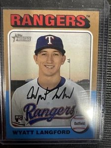 2024 Topps Heritage #581 Wyatt Langford RC - Picture 1 of 2