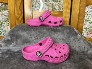 CROCS Classic Pink Slip on Clog Toddler C8 Comfy Lightweight - Picture 1 of 9