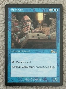 MTG Archivist URZA'S Legacy NM BLUE RARE Magic the Gathering - Picture 1 of 1