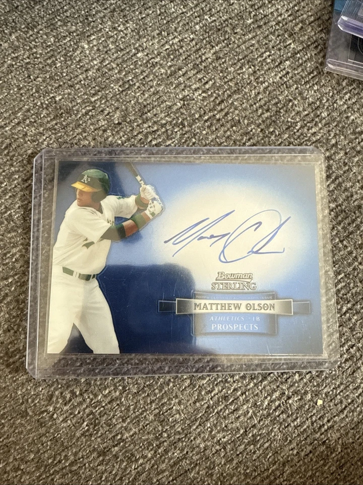 2013 BOWMAN STERLING matt olson braves auto  - Image 1 of 1