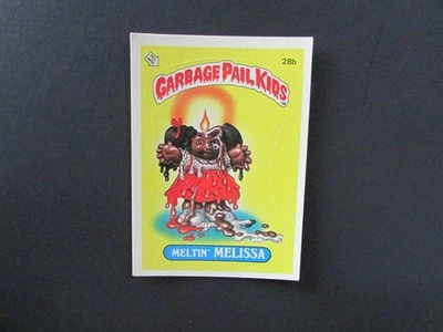 1985 Topps Garbage Pail Kids 1st Series 1 Matte Set Break #28b Meltin' Melissa - Image 1 of 4