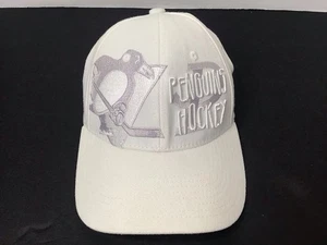 Gorra ajustada Pitsburgh Penguins para hombre M/L blanca con logotipo bordado de la NHL Zephyr - Imagen 1 de 10