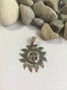 Schöne Sonne Anhänger Echt Silber 925 - Bild 1 von 1