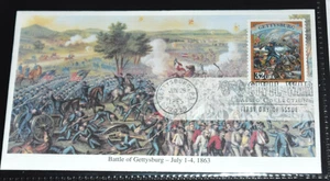 First Day Cover "LINCOLN & The CIVIL WAR" (Cancelled Gettysburg) 06-28-1995, 4 A - Picture 1 of 2