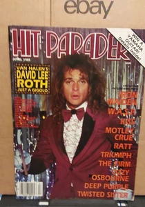 Hit Parader Magazine April 1985 Krokus Centerfold David Lee Roth, Ozzy, WASP - Picture 1 of 8