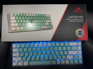 Redragon K631 PRO WT 65% 3-Mode Wireless RGB Gaming Keyboard, 68 Keys - Picture 1 of 8