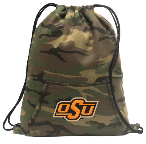 Oklahoma State Cowboys Backpack CAMO Drawstring Bag Pack CLASSIC HOODY DESIGN! Cover