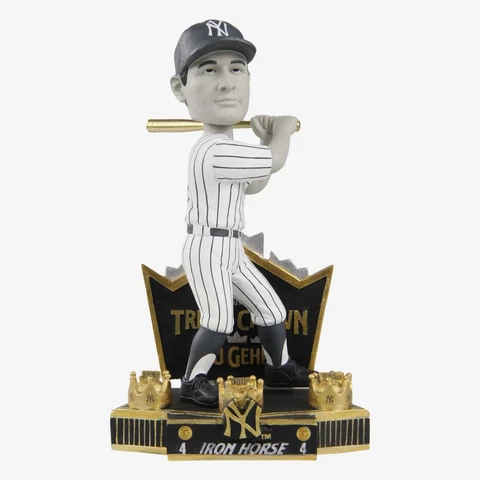 LOU GERIG NEW YORK YANKEE 1934 TRIPLE CROWN IORN HORSE BOBBLEHEAD NIB Cover